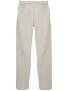 Theory Tapered Trousers In Nude