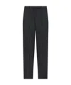 Theory Tapered Wool High-waist Pants In Black