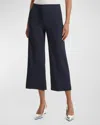 Theory Clean Terena Wide Leg Crop Pants In Concord