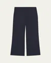 Theory Terena Cropped Wide-leg Pants In Concord