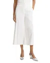 Theory Terena Linen Blend Cropped Pants In White