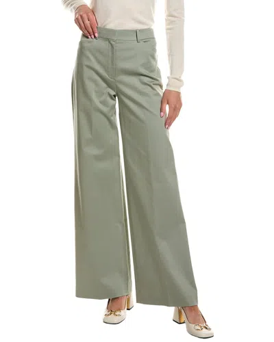 Theory Terena Lunar Twill Pant In Green