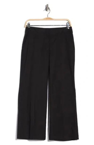 Theory Terena Stretch Cotton Pants In Black