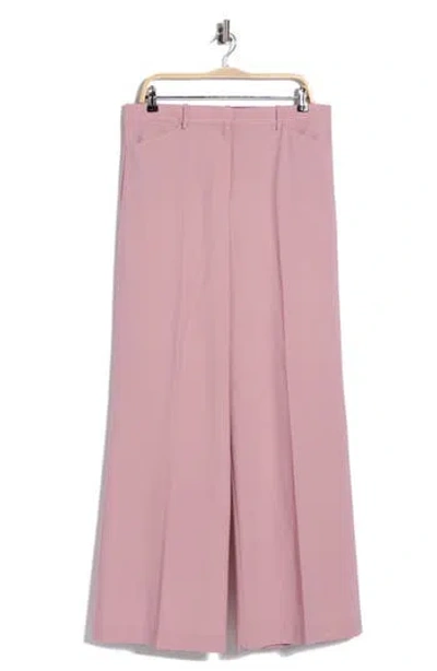 Theory Terena Stretch Virgin Wool Pants In Pink