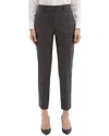 Theory Testra Wool-blend Pant In Brown