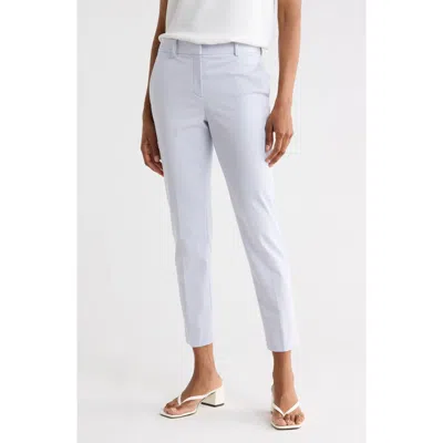 Theory Testra Wool Blend Pants In Blue