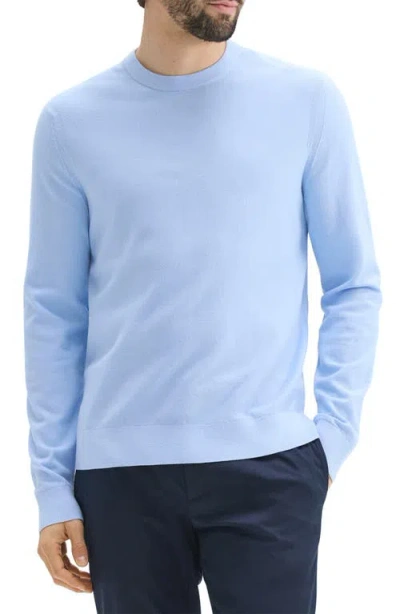 Theory Textured Crewneck Sweater In Clear Sky