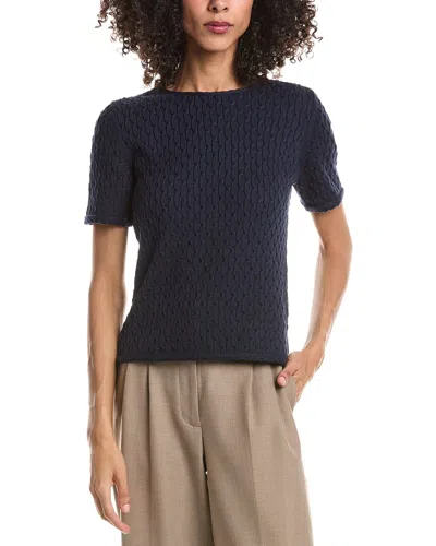 Theory Textured T-shirt In Blue