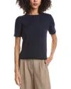 Theory Basic Wool T-shirt In Black
