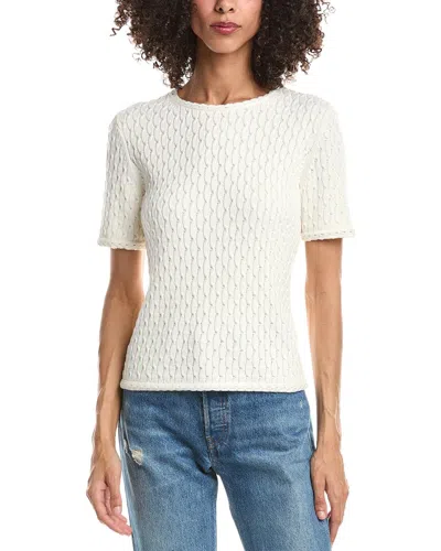 Theory Textured T-shirt In White