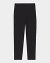 Theory Thaniel Slim Cropped Stretch Pants In Blk