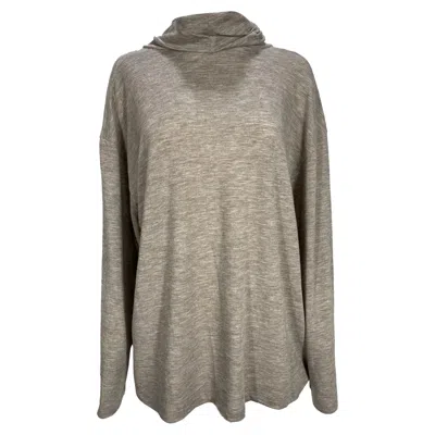 Theory The Row Turtleneck Sweater In Brown Cashmere