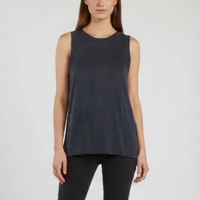 Pre-owned Theory Theyskens  Black Jersey Fringed Sleeveless Top M