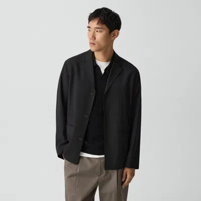 Theory Three-button Blazer In Stretch Wool In Multi