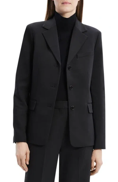Theory 3-button Stretch Tailored Jacket In Black