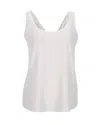 Theory Tie Back Top In Ecru Acetate In White