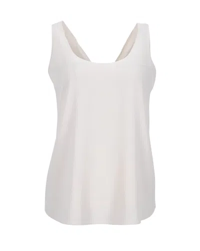 Theory Tie Back Top In Ecru Acetate In White