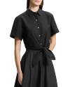 Theory Hemd Aus Popeline Aus Einer Baumwollmischung Mit Knotendetail In Black