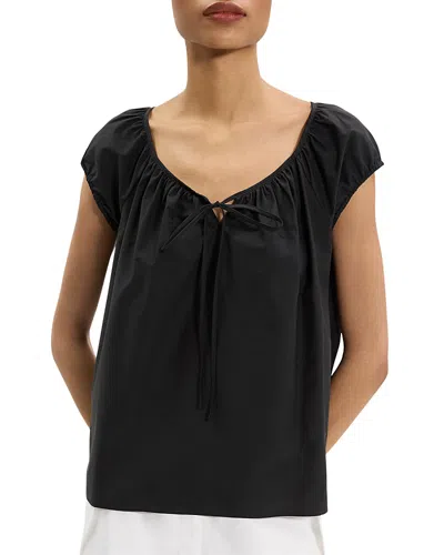 THEORY TIE FRONT TOP