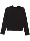Theory Wrap Silk Blouse In Black