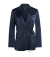 Theory Tie-waist Blazer In Blue