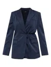 Theory Tie Waist Blazer.cru Clothing In Blue