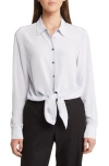 Theory Women's Self-tie Buttoned Shirt In Hydrangea - V4c