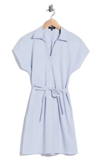 Theory Tie Waist Dolman Sleeve Dress In Blue