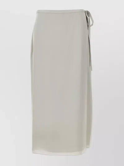 THEORY 'TIE WRAP' HIGH WAIST MIDI SKIRT