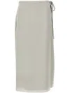 Theory 'tie Wrap' High Waist Midi Skirt