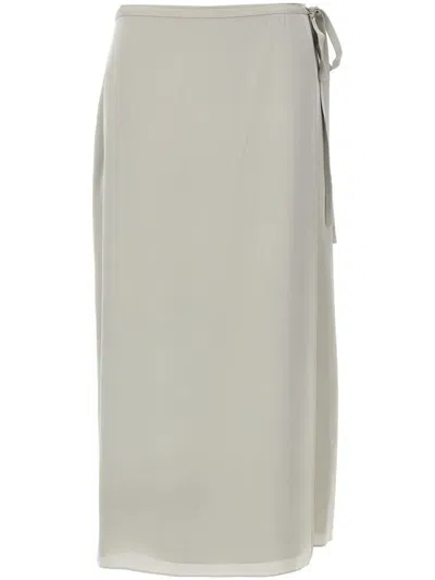 THEORY THEORY TIE WRAP SKIRT