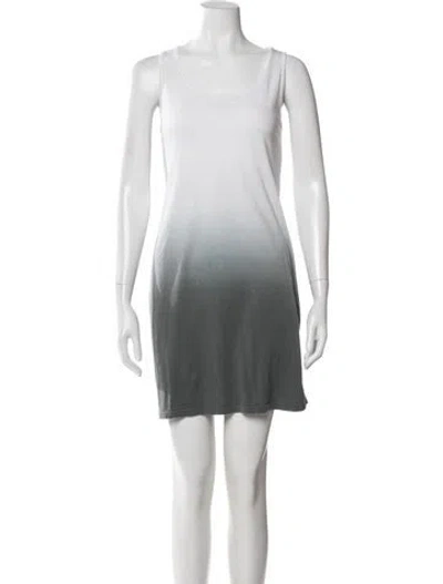 Pre-owned Theory Tie-dye Print Mini Dress In White