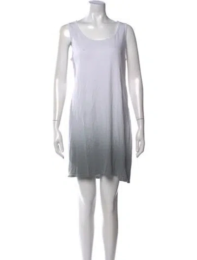 Pre-owned Theory Tie-dye Print Mini Dress In White