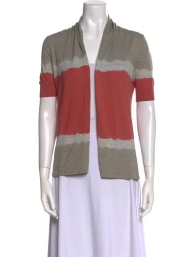 Pre-owned Theory Tie-dye Print Open Front Sweater In Multi