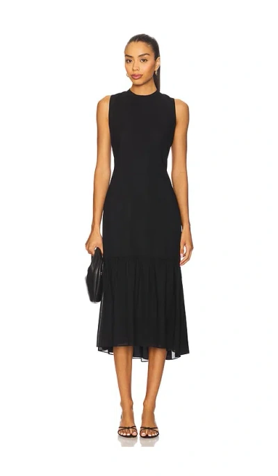 Theory Tiered Tie Neck Dress
