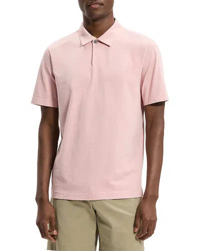 Theory Tinted Baltic Polo Shirt In Pink