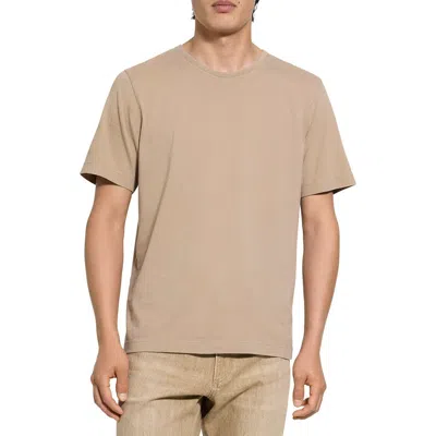 Theory Short Sleeve Crewneck Tee In Neutral