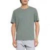 Theory Short Sleeve Crewneck Tee In Green