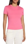 Theory Apex Tiny Tee In Bright Pink