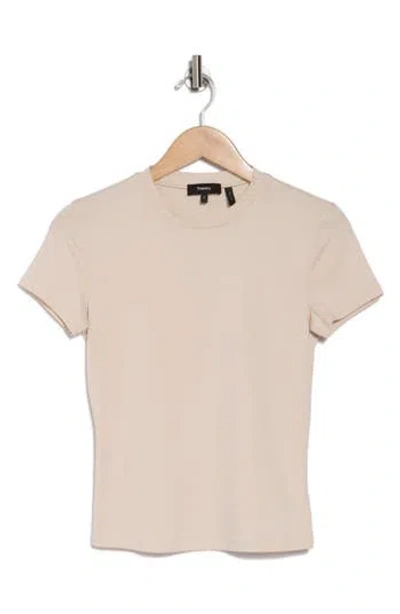 Theory Tiny Apex Organic Pima Cotton T-shirt In Canvas