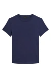 Theory Tiny Apex Organic Pima Cotton T-shirt In Blue