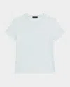 Theory Tiny Tee 2 Nebulous Organic Cotton Top In Blue