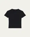 Theory Tiny Tee 2 Nebulous Organic Cotton Top In Blue