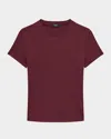 Theory Tiny Tee In Burgundy