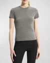 Theory Tiny Tee Melange Grey In Gray
