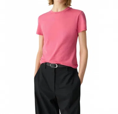 Theory Tiny Tee In Bright Pink