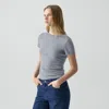 Theory Tiny Tee In Organic Cotton In Blue