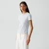 Theory Tiny Tee In Organic Cotton In Blue
