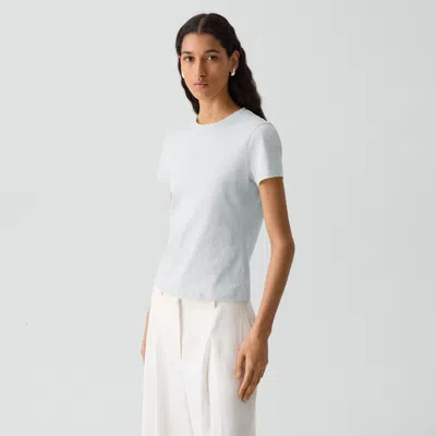 Theory Tiny Tee In Organic Cotton In Blue