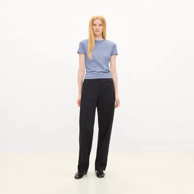 Theory Tiny Tee In Organic Cotton In Blue